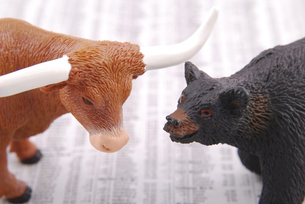 Una competencia entre el bear market & bull market.